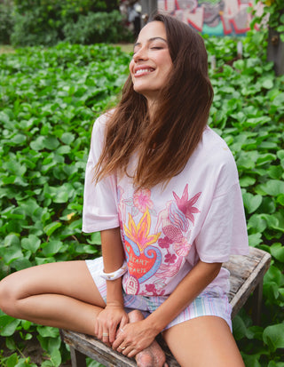 Heart Of Hearts Tee - Pale Pink