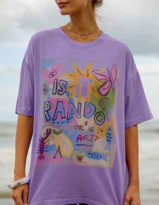 Random And Art Tee - Lavender