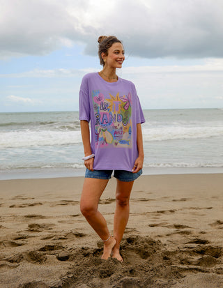 Random And Art Tee - Lavender