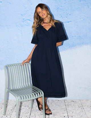Juna Dress - Navy