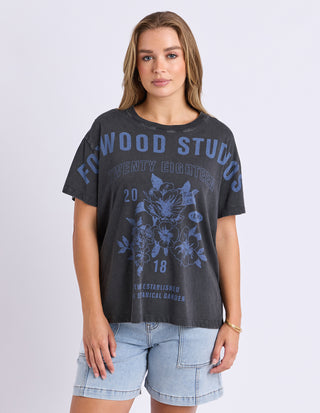 Botanical Garden Tee- Washed Black