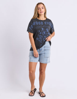 Botanical Garden Tee- Washed Black