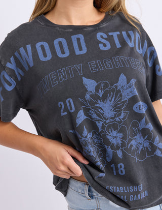 Botanical Garden Tee- Washed Black