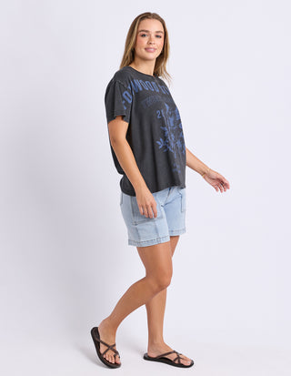 Botanical Garden Tee- Washed Black