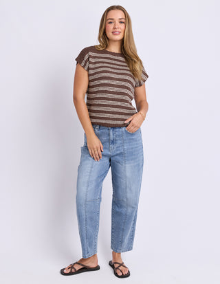 Cleo Knit Top - Chocolate