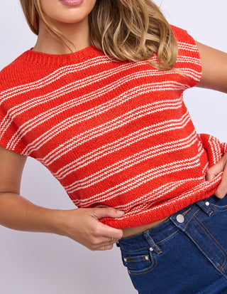 Cleo Knit Top - Grenadine
