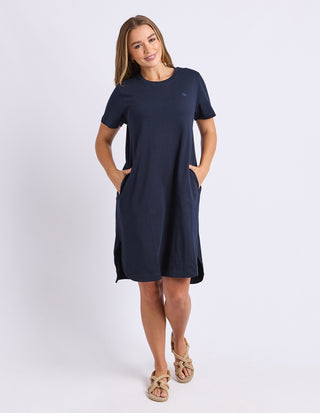 Foxwood Petra Dress Navy, Front view | AAAG