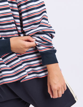Frame Long Sleeve Tee - Stripe