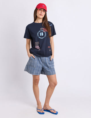 Warmup Tee - Navy