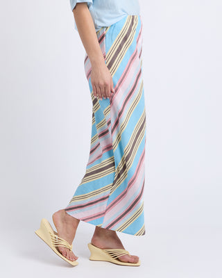 Foxwood Sundown Stripe Skirt Baltic Blue Multi, Back view | AAAG