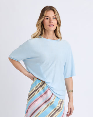 Foxwood Dune Knit Pale Blue, Front view | AAAG