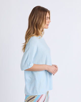Foxwood Dune Knit Pale Blue, Back view | AAAG