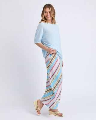 Foxwood Dune Knit Pale Blue, Styled | AAAG