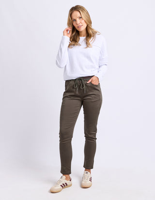 Sylvia Jogger - Dark Khaki