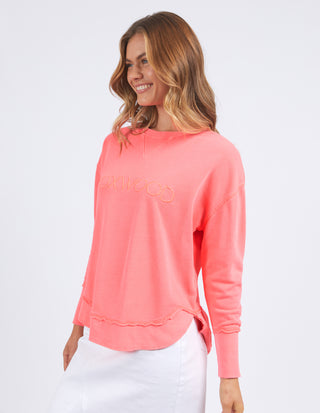 Simplified Sweatshirt - Neon Pink
