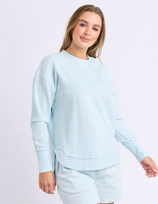 Foxwood Simplified Sweatshirt Cool Blue, Detail view | AAAG
