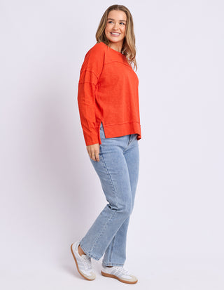Jayne Throw on Top - Grenadine