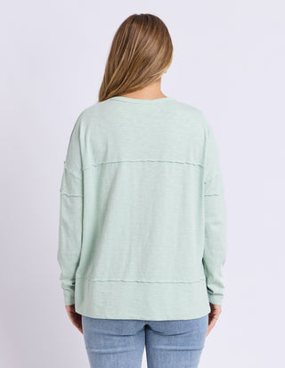 Jayne Throw on Top - Subdued Mint