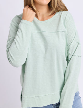 Jayne Throw on Top - Subdued Mint