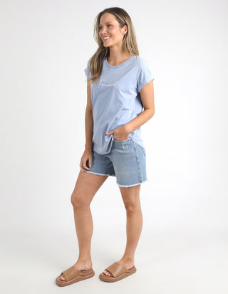 Signature Tee - Light Blue