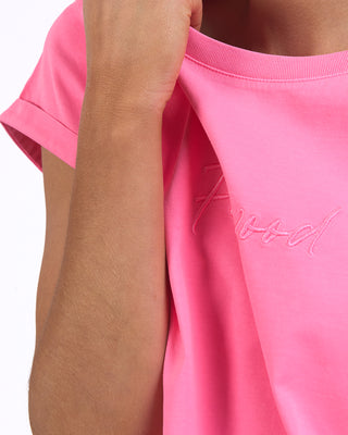 Signature Tee - Neon Rose
