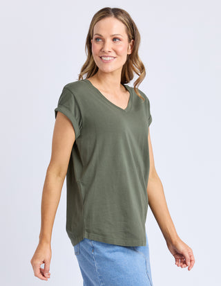 Manly Vee T-Shirt - Khaki