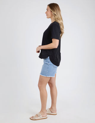 Farrah Short Sleeve Tee - Black
