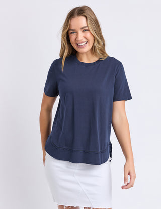 Farrah Short Sleeve Tee - Dark Sapphire