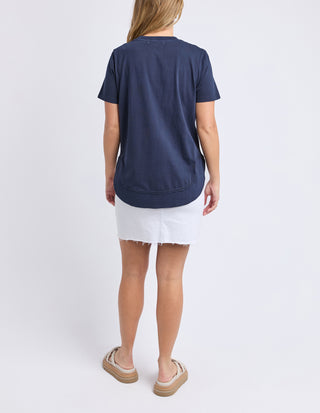 Farrah Short Sleeve Tee - Dark Sapphire