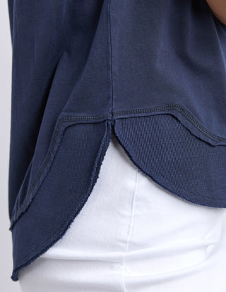 Farrah Short Sleeve Tee - Dark Sapphire