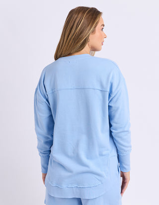 Simplified Confetti Sweatshirt - Bluebell