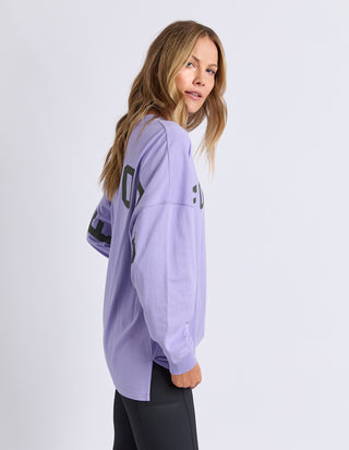 Interval Long Sleeve Tee - Lavender With khaki