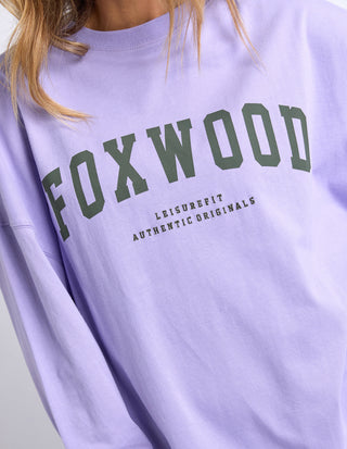 Interval Long Sleeve Tee - Lavender With khaki