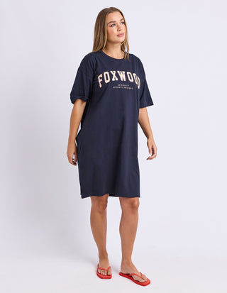 Interval Tee Dress - Navy