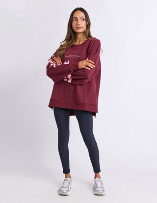 Origin Crew - Burgandy With Pink