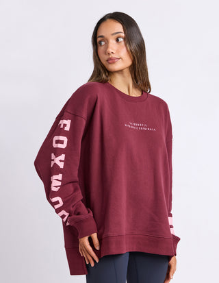 Origin Crew - Burgandy With Pink