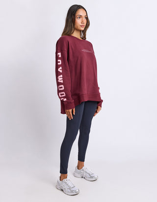 Origin Crew - Burgandy With Pink