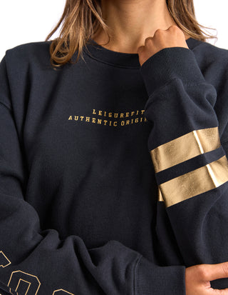 Origin Metallic Crew - Black With Gold
