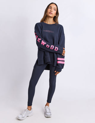 Origin Crew - Navy With Bright Pink