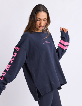 Origin Crew - Navy With Bright Pink