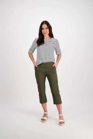 Poplin Cargo Pant - Khaki