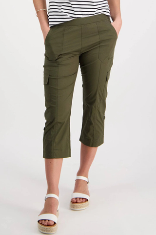 Poplin Cargo Pant - Khaki