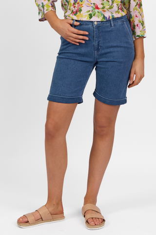 Above The Knee Denim Short - Blue Hue