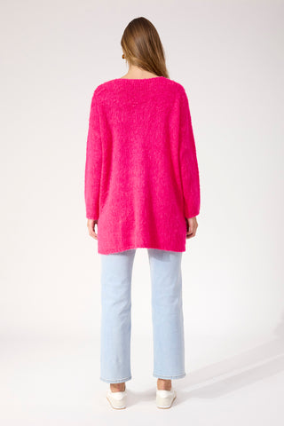 Lyon Relaxed Jumper - Hot Pink