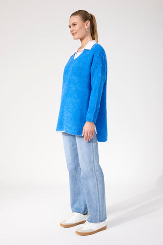 Lyon Relaxed Jumper - Cobalt