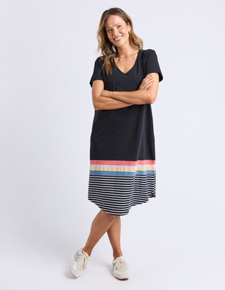 Terra Tee Dress - Washed Black