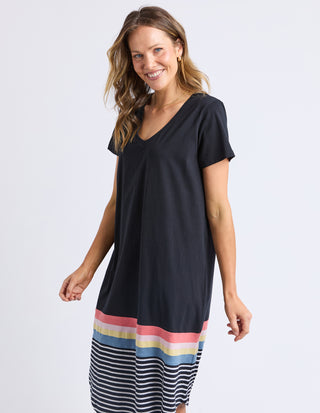 Terra Tee Dress - Washed Black