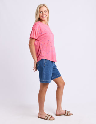 Festive Spot Tee - Pink Lemonade