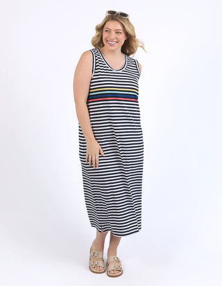 Lyric Tank Dress - Navy/White Stripe