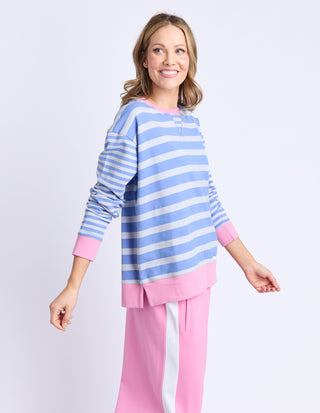 All Sorts Crew - Cornflower Stripe
